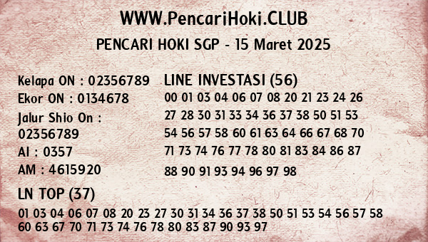 Prediksi SGP